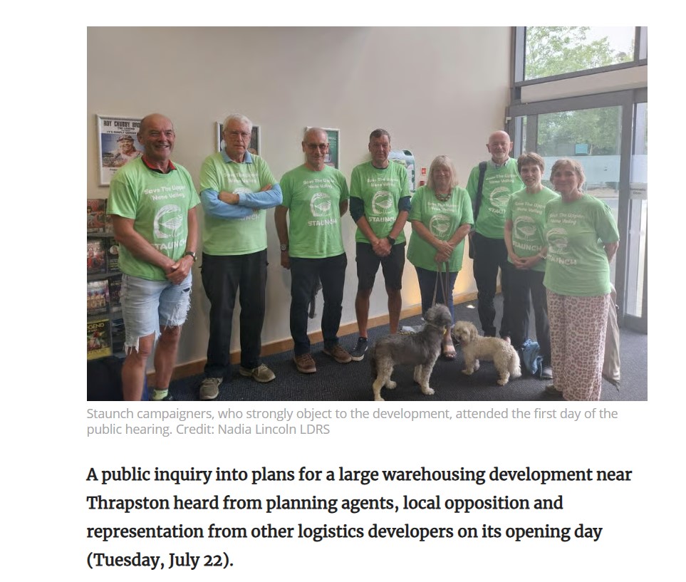 Public inquiry into plans for large warehousing development near Thrapston gets under way